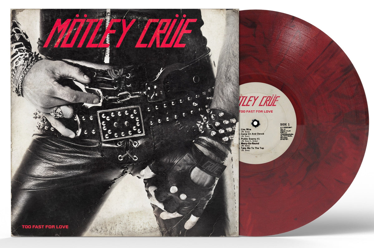 Motley Crue | Too Fast For Love (Indie Exclusive, Black & Red Smoke Colored Vinyl, 45th Anniversary Edition) - Vinyl