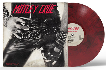 Motley Crue | Too Fast For Love (Indie Exclusive, Black & Red Smoke Colored Vinyl, 45th Anniversary Edition) - Vinyl