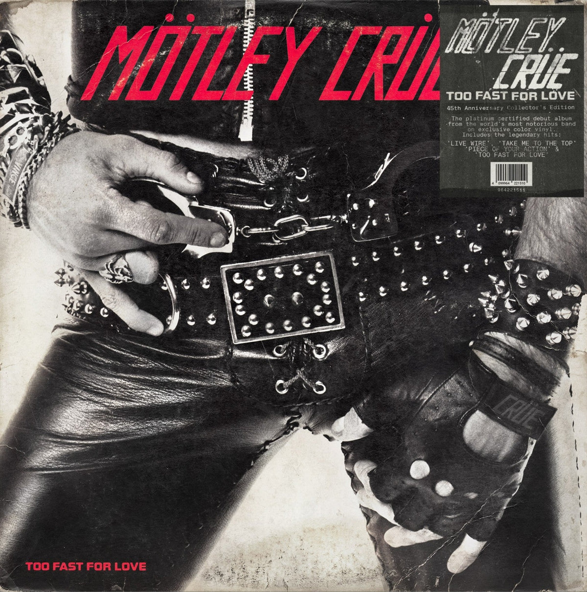 Motley Crue | Too Fast For Love (Indie Exclusive, Black & Red Smoke Colored Vinyl, 45th Anniversary Edition) - Vinyl