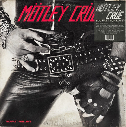 Motley Crue | Too Fast For Love (Indie Exclusive, Black & Red Smoke Colored Vinyl, 45th Anniversary Edition) - Vinyl