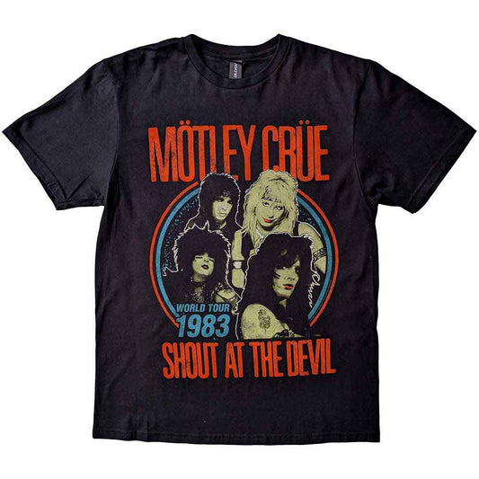 Motley Crue | Vintage World Tour Devil - T-Shirt Black