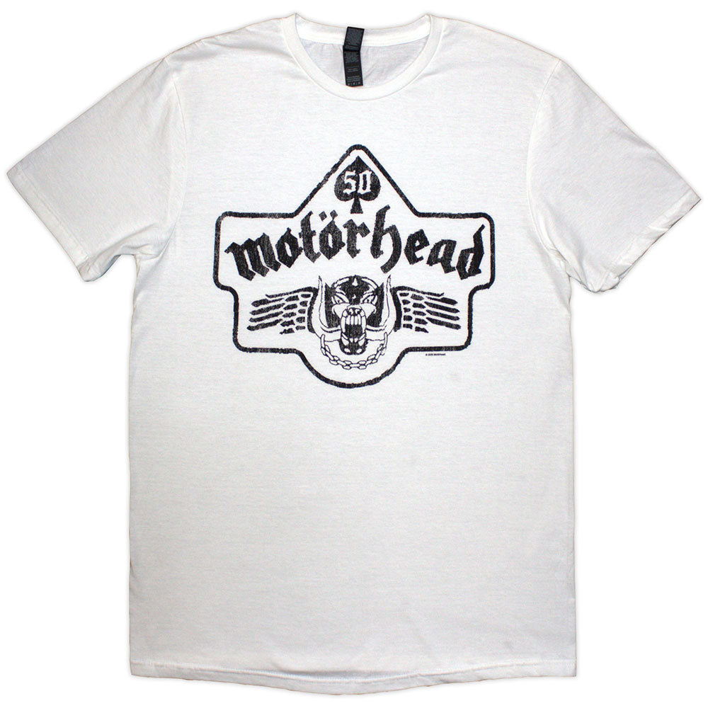 Motörhead | 50 Years Ace Wings Emblem - White