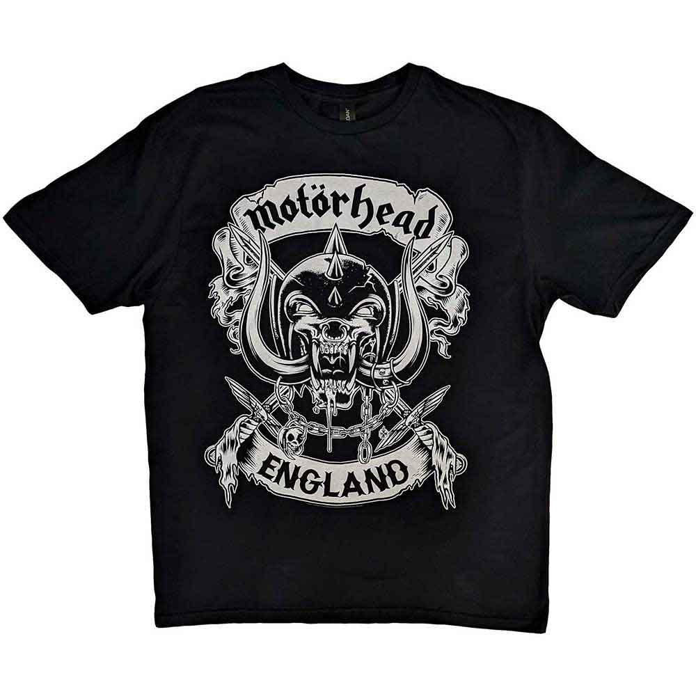 Motörhead | Crossed Swords England Crest - T-Shirt Black