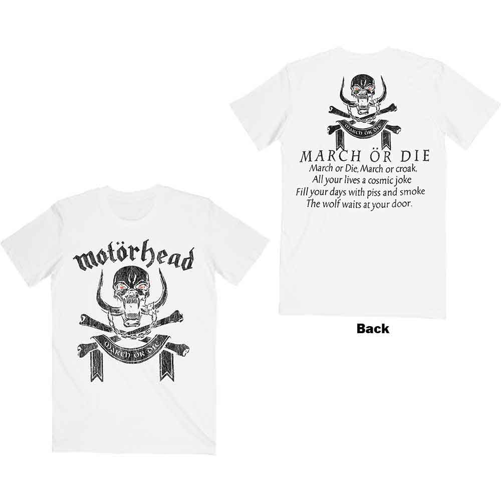 Motörhead | March or Die - T-Shirt White