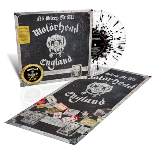 Motörhead | No Sleep At All (50Th Anniversary) [Clear/Black-White Splatter Vinyl] - Vinyl