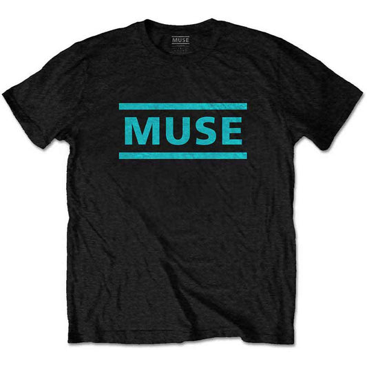 Muse | Light Blue Logo - T-Shirt Black