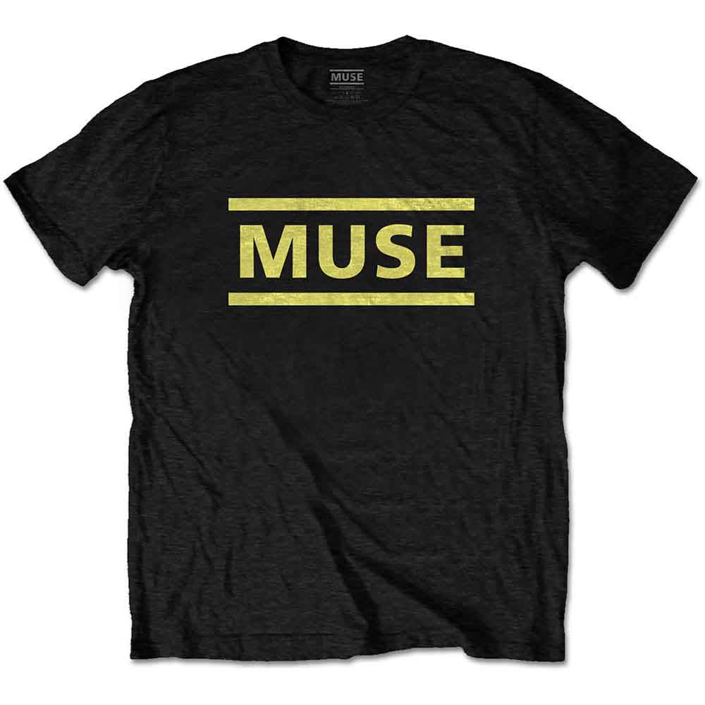 Muse | Yellow Logo - T-Shirt Black