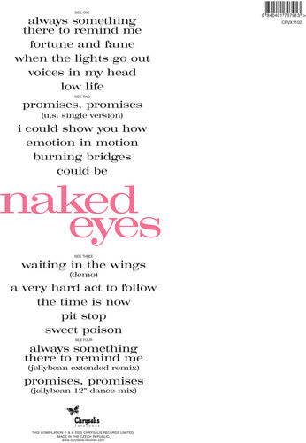 Naked Eyes | Naked Eyes (Limited Edition, Blue Colored Vinyl, 2025 Remastered Edition) (2 Lp's) - Vinyl