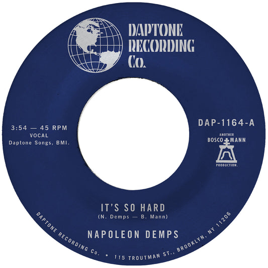 Napoleon Demps | It'S So Hard B/W It'S So Hard (Part Two) - Vinyl