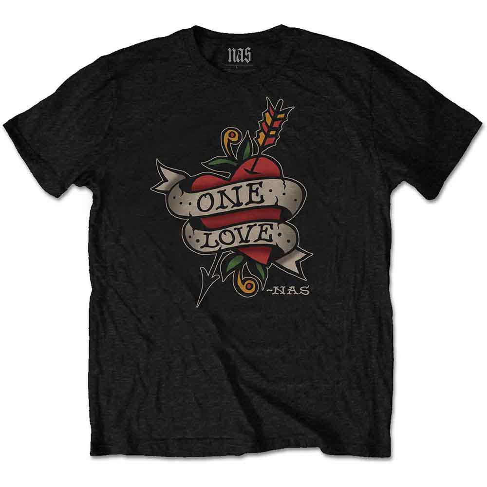 Nas | Love Tattoo - T-Shirt Black