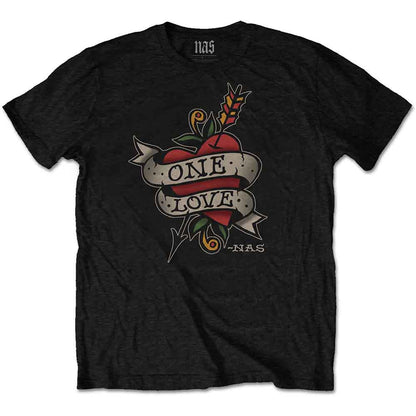 Nas | Love Tattoo - T-Shirt Black