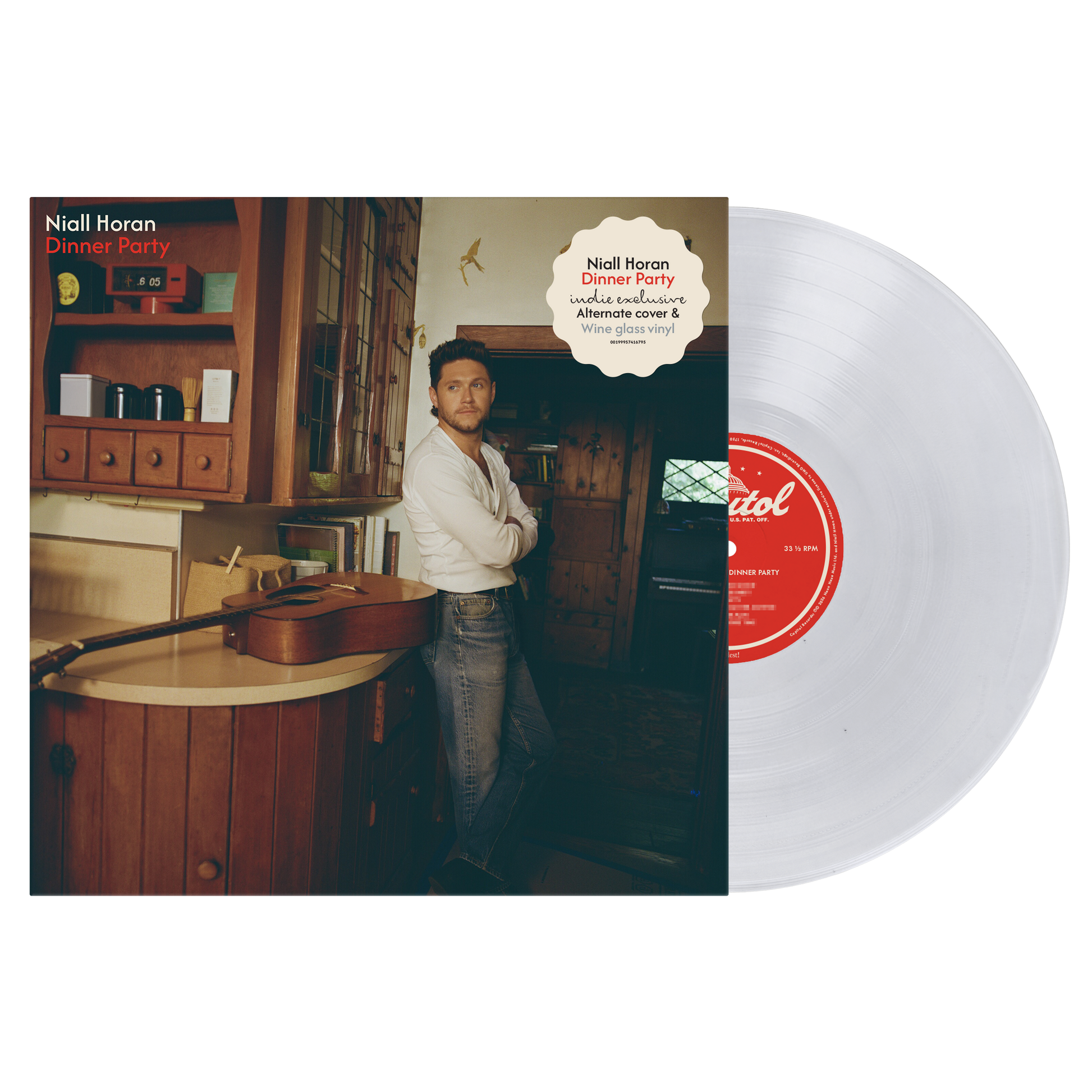 Niall Horan | Dinner Party (Indie Exclusive, Alternate Cover) [Wine Glass Clear Vinyl] - Vinyl