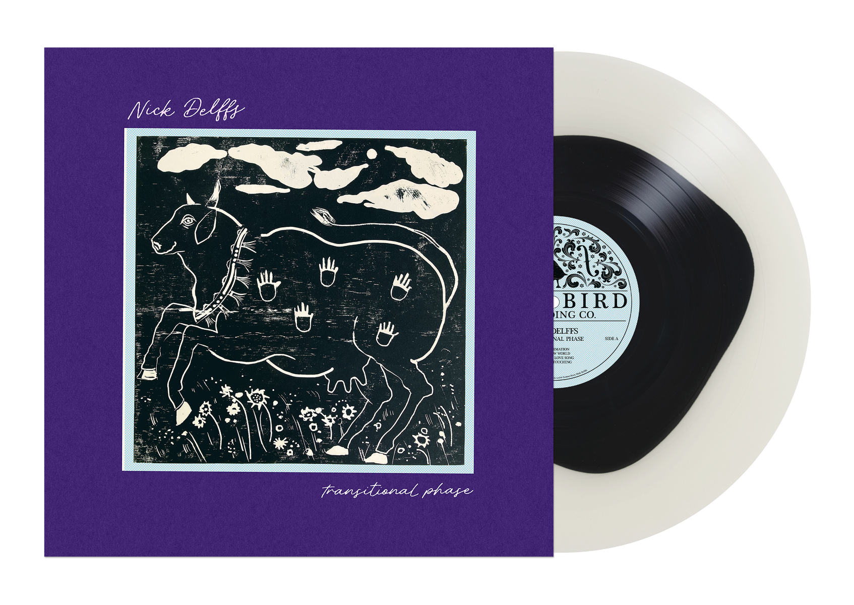 Nick Delffs | Transitional Phase (Indie Exclusive, "Holy Cow" Black & White Colored Vinyl) - Vinyl