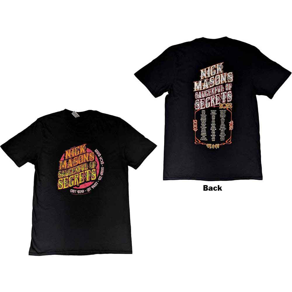 Nick Mason's Saucerful of Secrets | Echoes European Tour 2022 - T-Shirt Black