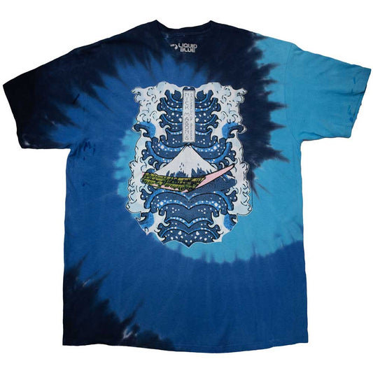 Nick Mason's Saucerful of Secrets | Hokusai Wave Dip Dye - T-Shirt Blue