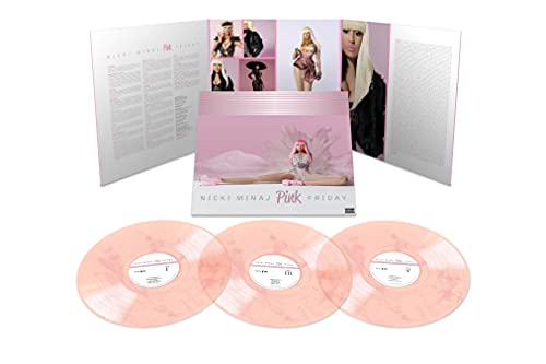 Nicki Minaj | Pink Friday (10th Anniversary) [Explicit Content] (Deluxe Edition, Colored Vinyl, Pink & White) (3 Lp's) - Vinyl