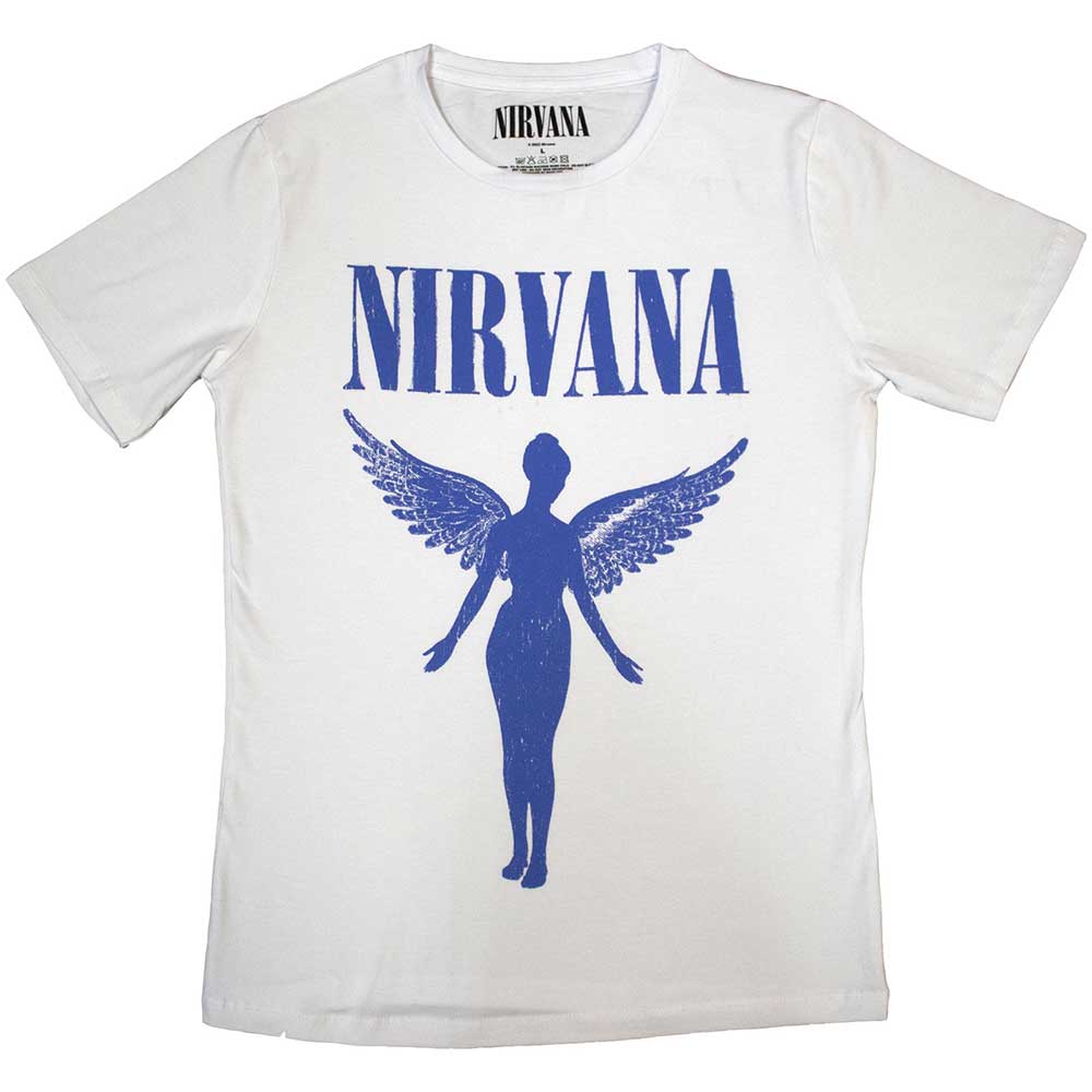 Nirvana | Angelic Blue Mono - T-Shirt White
