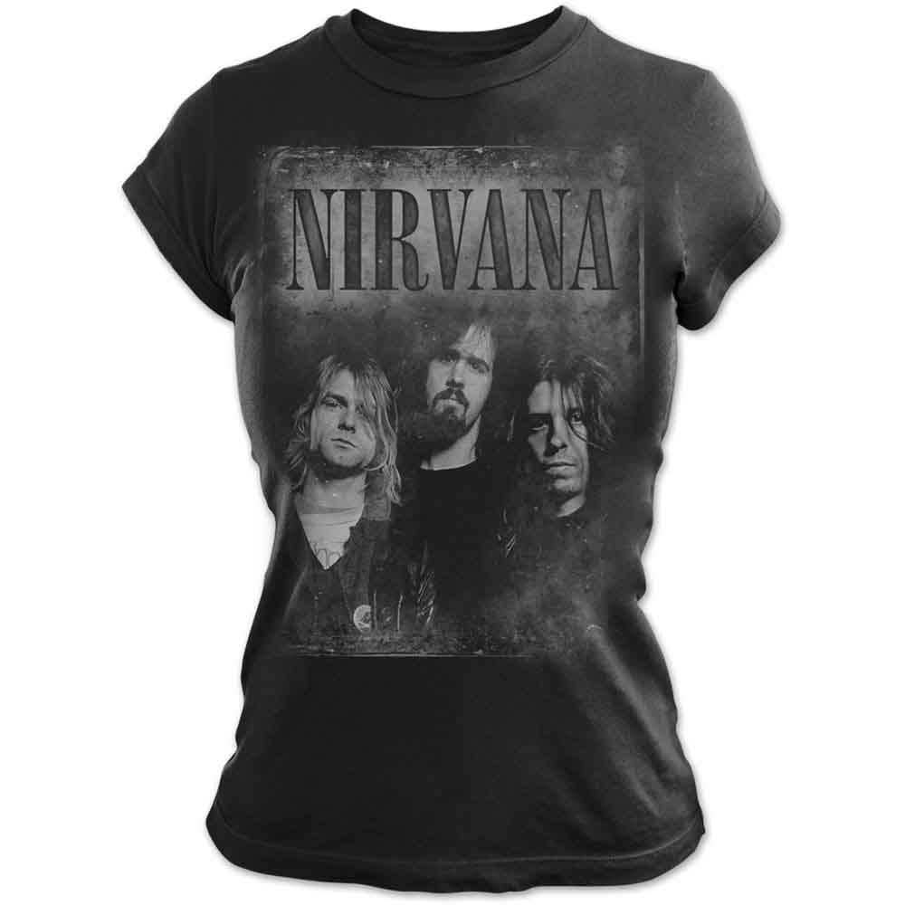 Nirvana | Faded Faces - T-Shirt Black