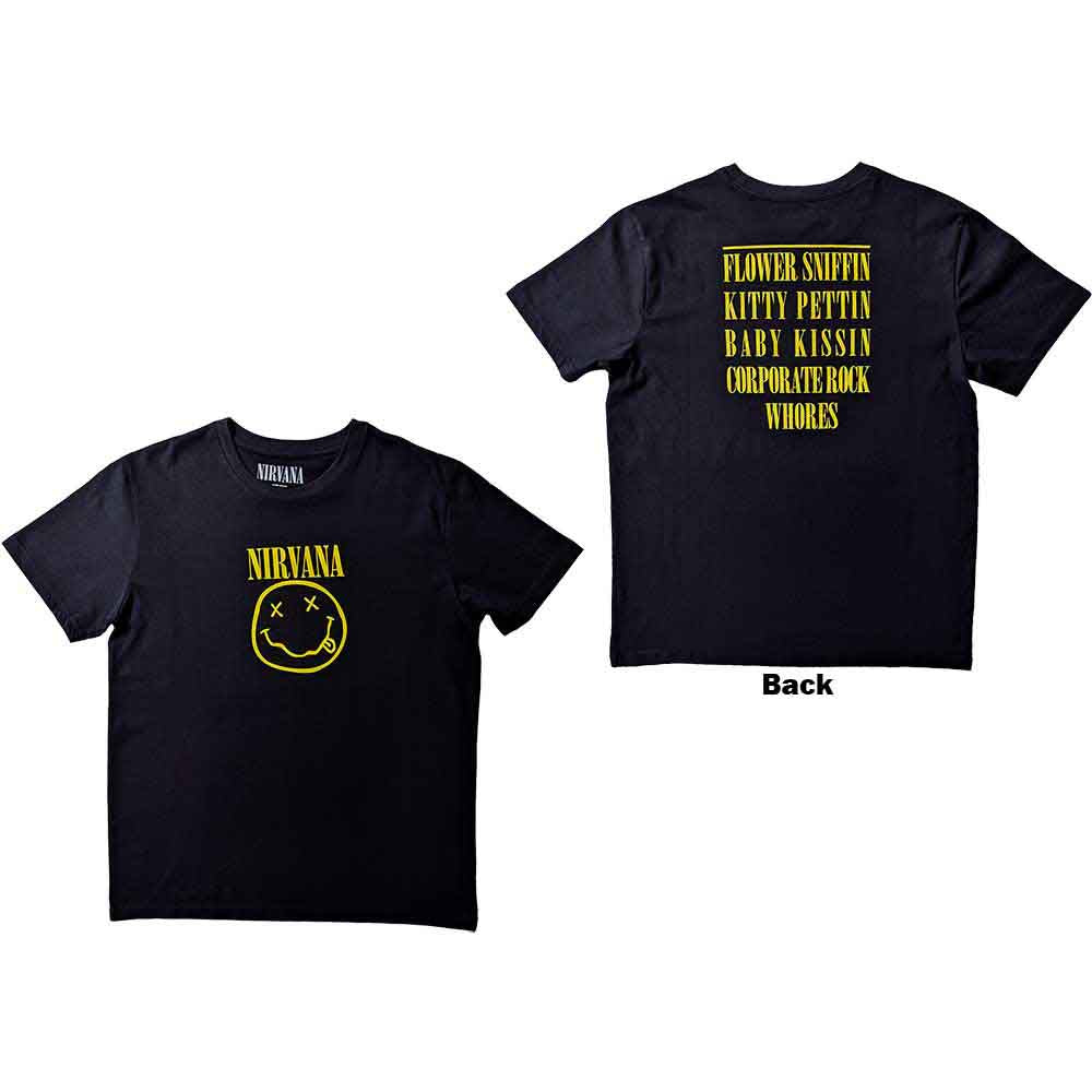 Nirvana | Flower Sniffin - T-Shirt Black