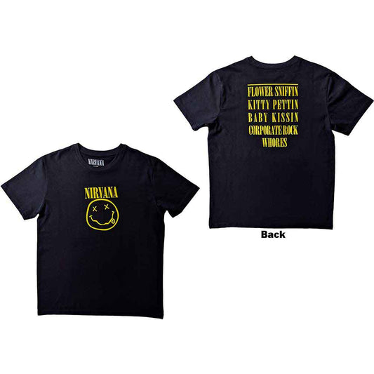 Nirvana | Flower Sniffin - T-Shirt Black
