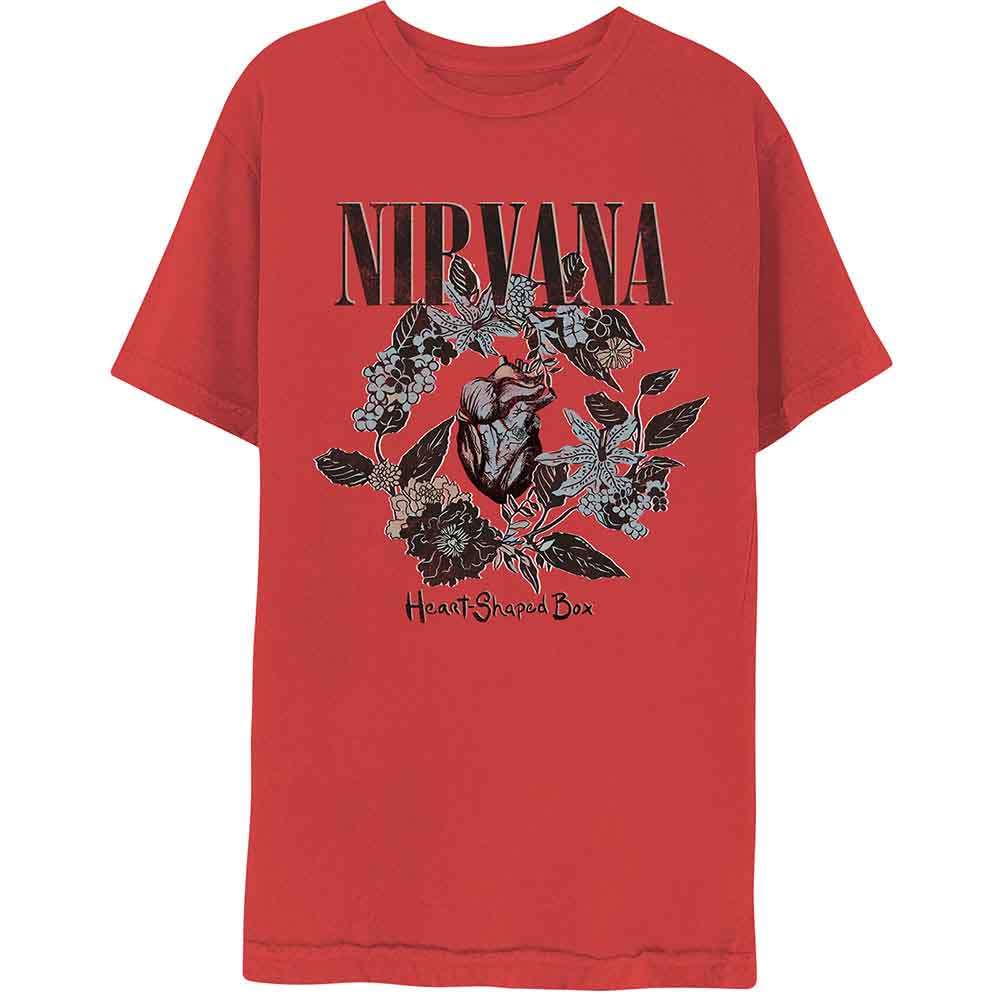 Nirvana | Heart Shape Box - T-Shirt Red