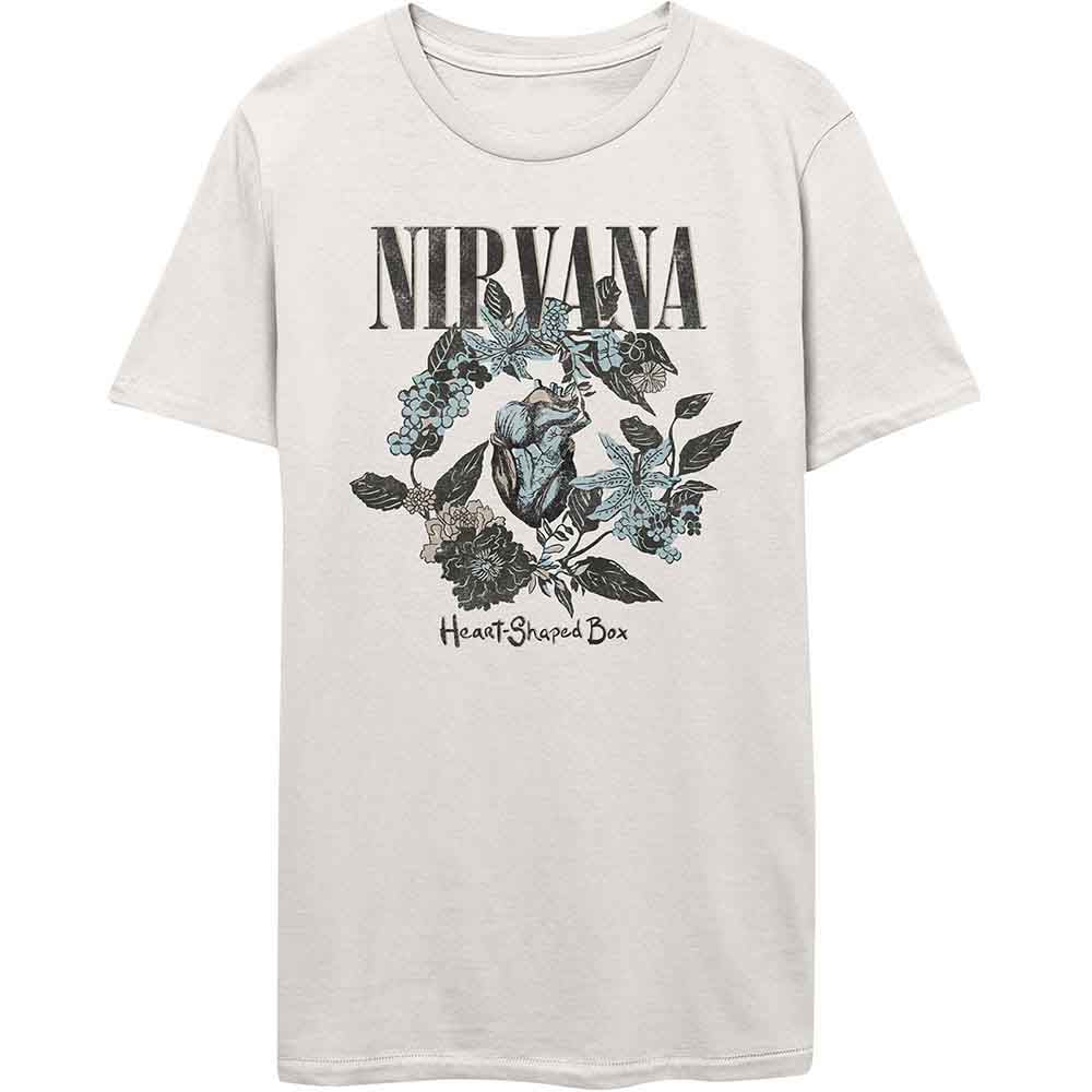 Nirvana | Heart Shape Box - T-Shirt White