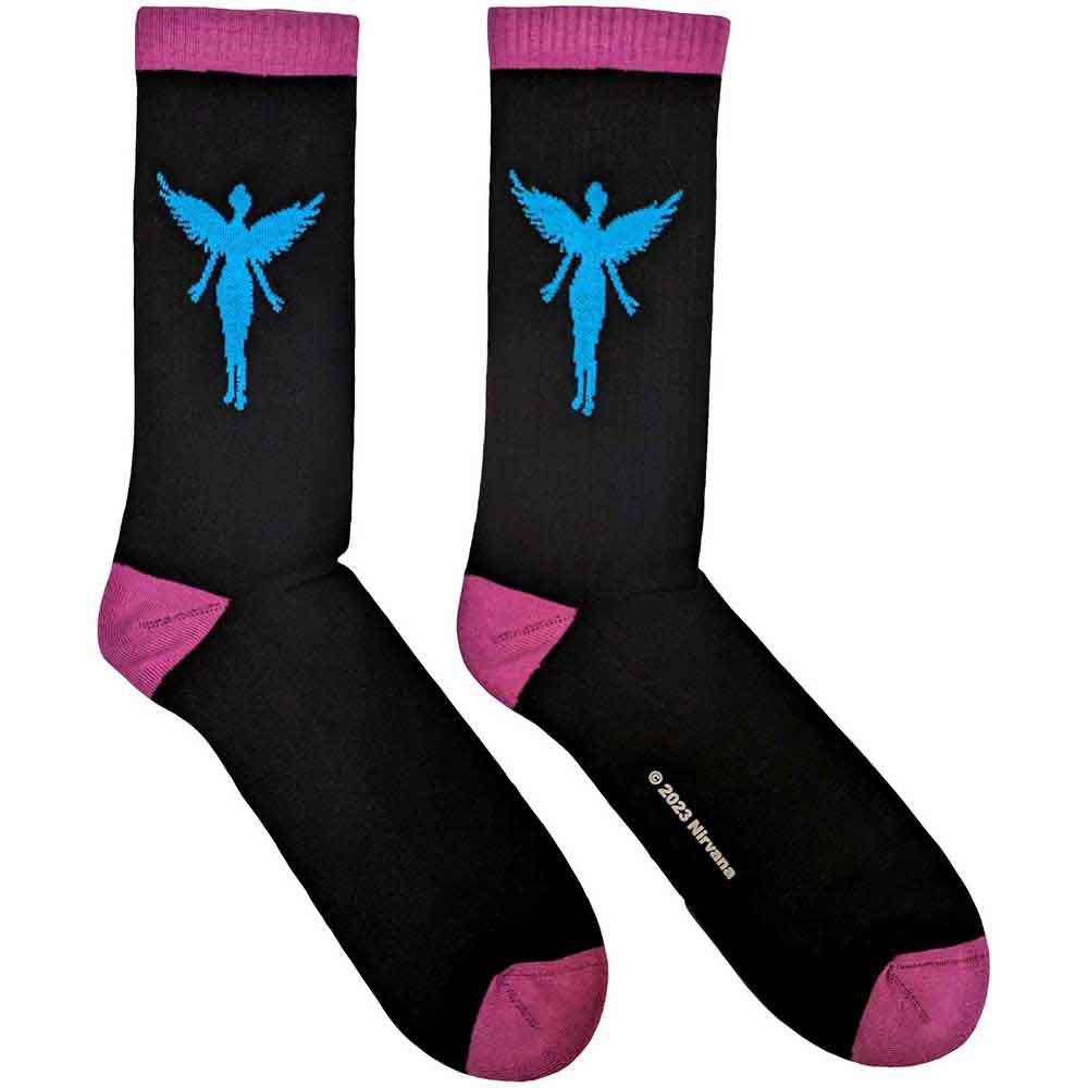 Nirvana | In Utero Blue Angel - Socks Black