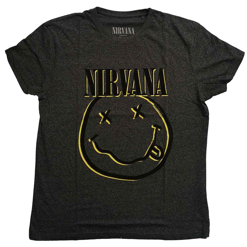 Nirvana | Inverse Happy Face - Black, Grey
