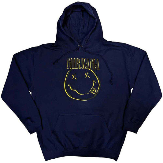 Nirvana | Inverse Happy Face - Sweatshirt Blue