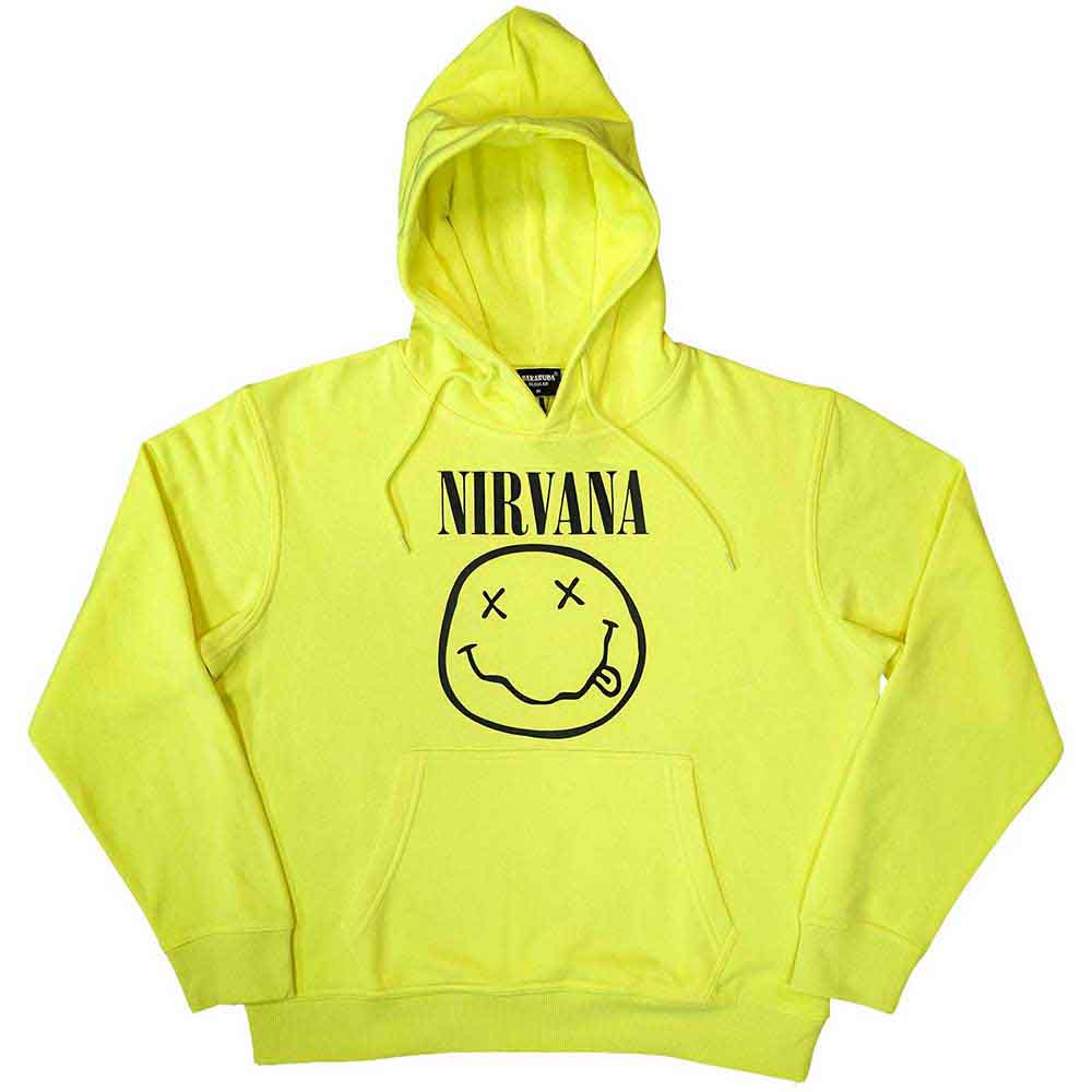 Nirvana | Inverse Happy Face - Sweatshirt Yellow