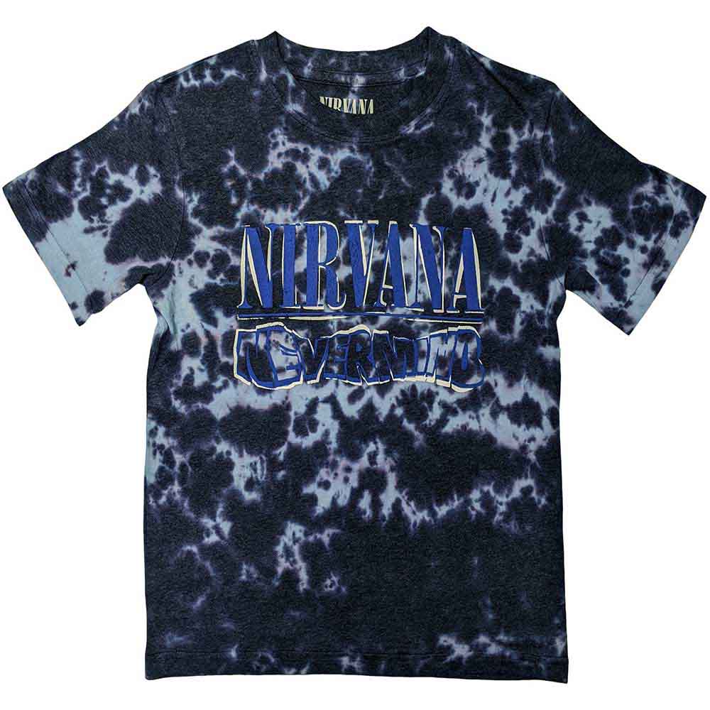 Nirvana | Nevermind Wavy Logo - T-Shirt Purple