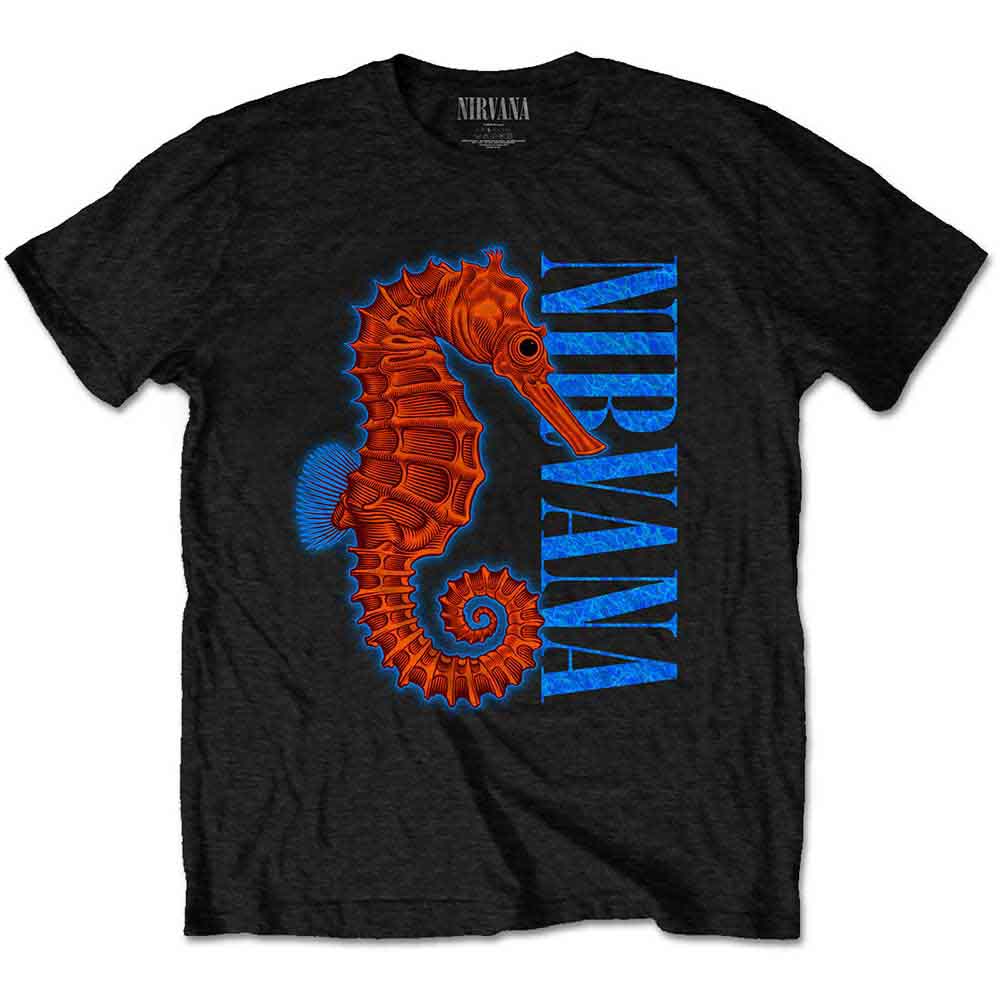 Nirvana | Seahorse - T-Shirt Black