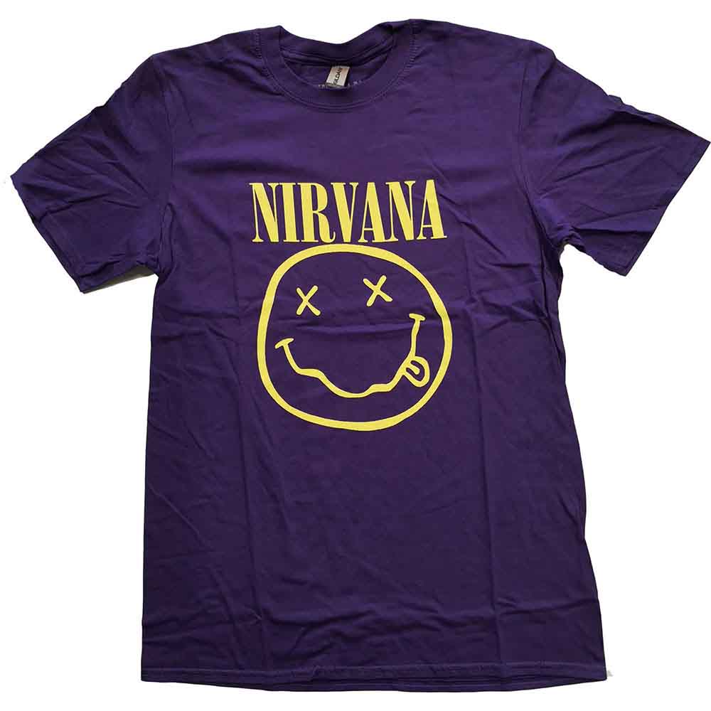 Nirvana | Yellow Happy Face - Purple