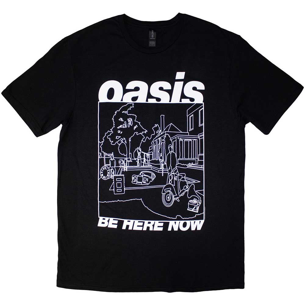 Oasis | Be Here Now Line Drawing - Black