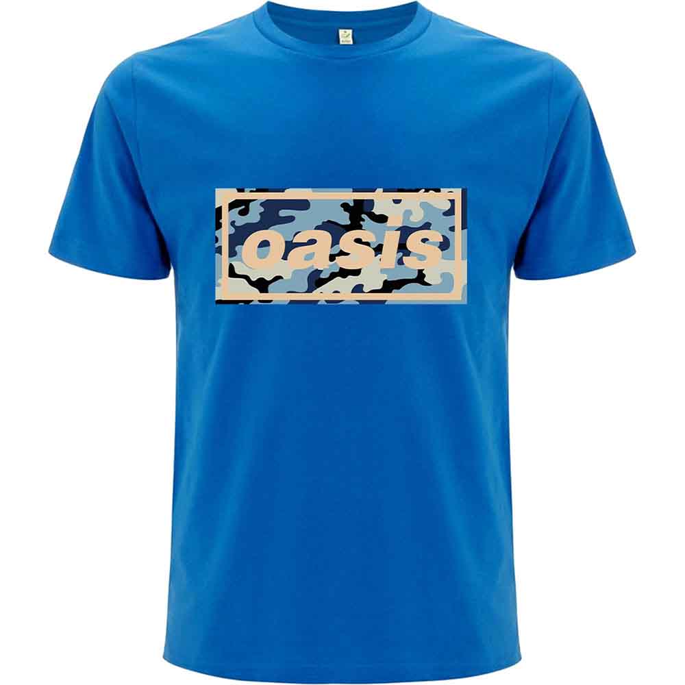 Oasis | Camo Logo - T-Shirt Blue