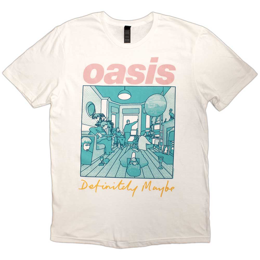 Oasis | Definitely Maybe Illustration Colour - T-Shirt White