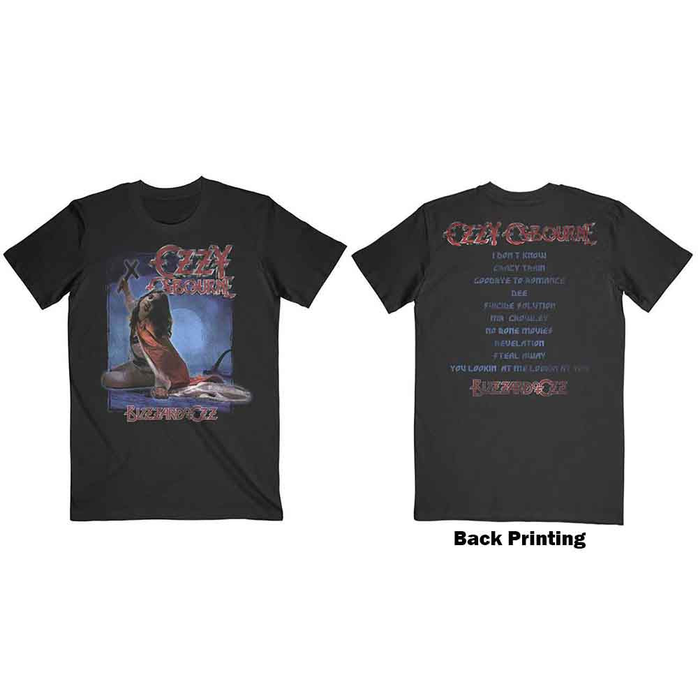 Ozzy Osbourne | Blizzard of Ozz Track list - T-Shirt Black