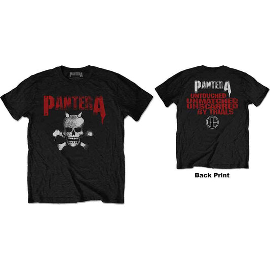 Pantera | Horned Skull Stencil - T-Shirt Black