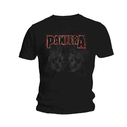 Pantera | Watermarked Skulls - T-Shirt Black