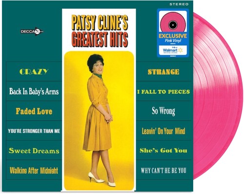 Patsy Cline | 12 Greatest Hits (Indie Exclusive, Pink Colored Vinyl) - Vinyl