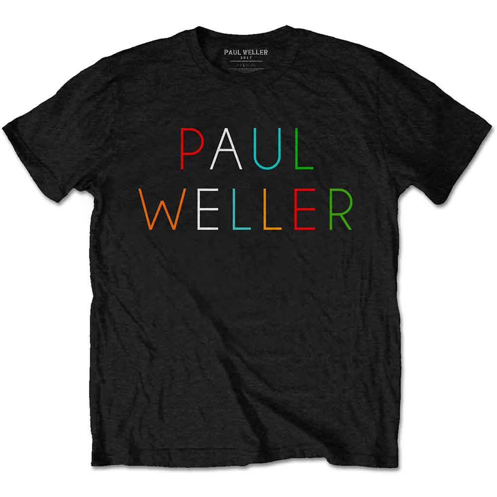 Paul Weller | Multicolour Logo - T-Shirt Black