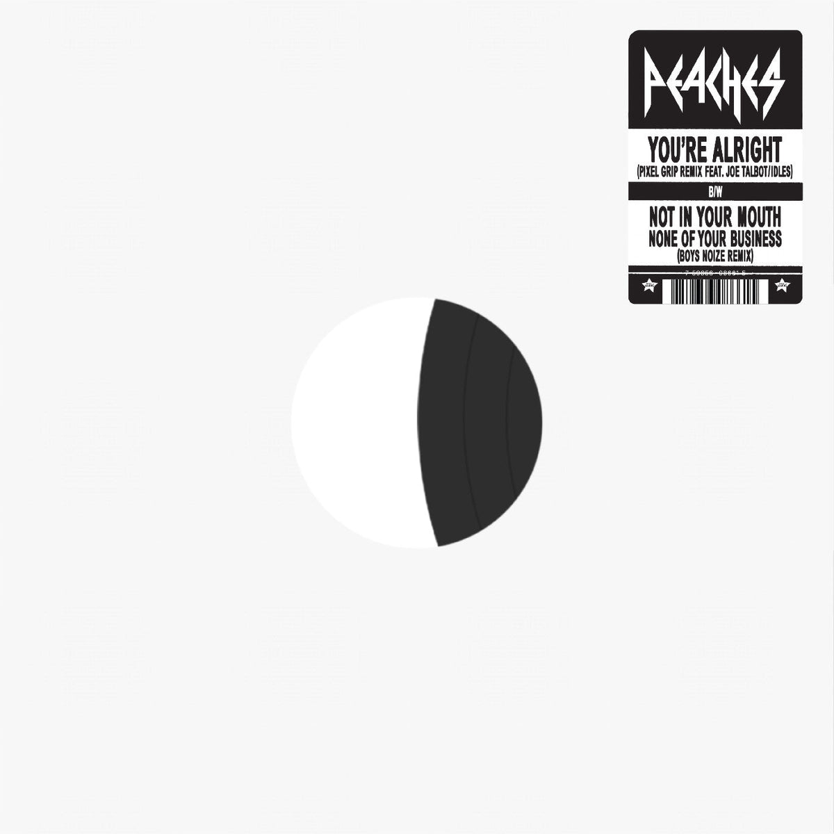 Peaches | Peaches Remix 12" - Pixel Grip b/w Boys Noize (Limited) [12" Single] - Vinyl