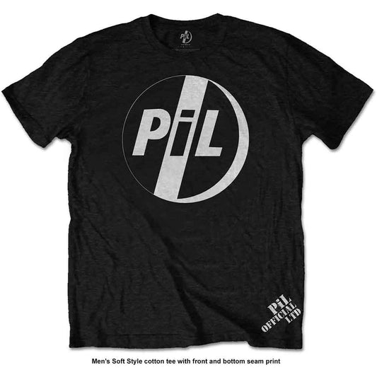 PIL (Public Image Ltd) | White Logo - T-Shirt Black
