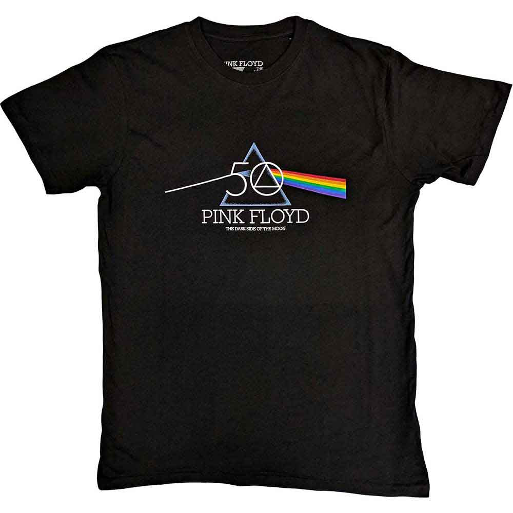 Pink Floyd | 50th Prism Logo - T-Shirt Black