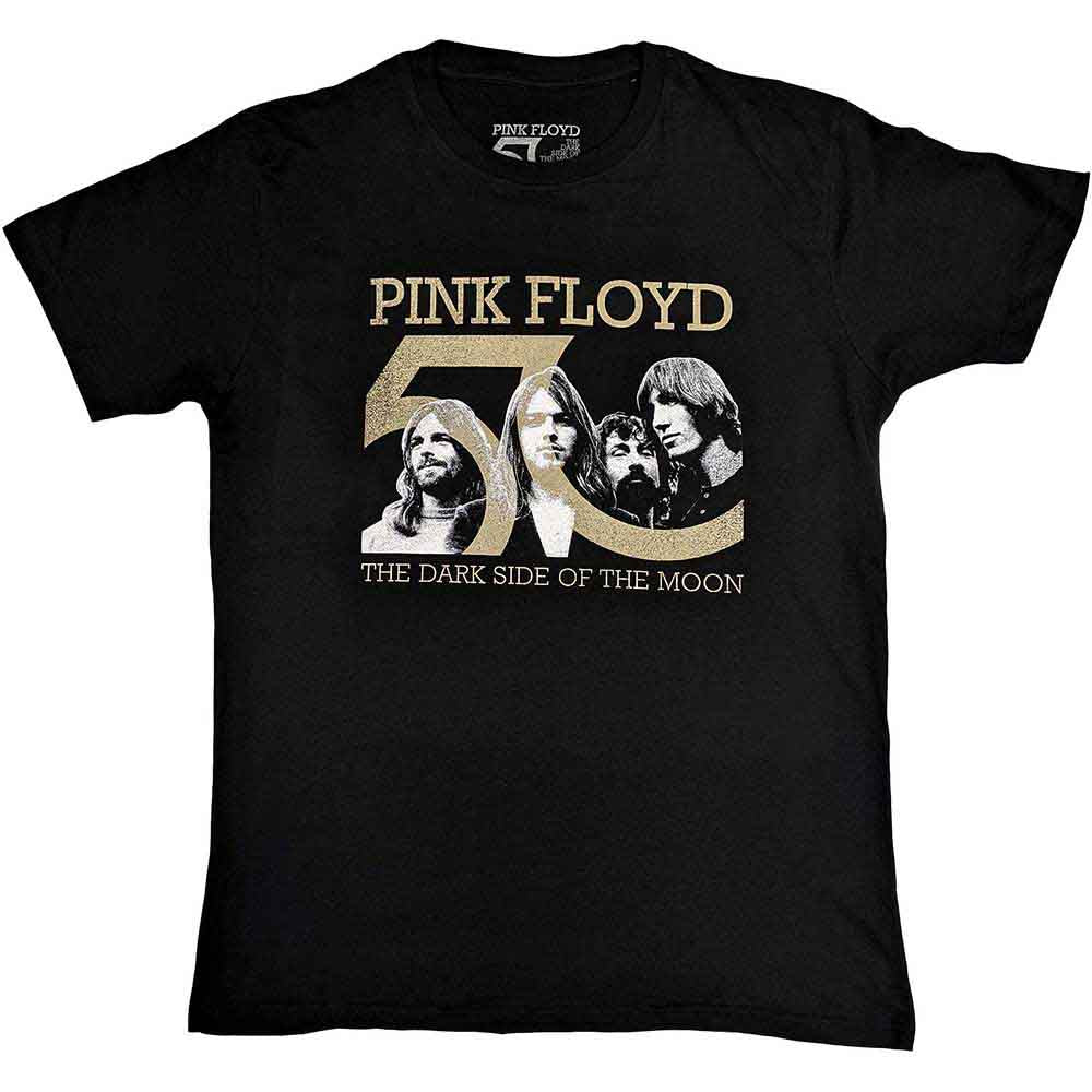 Pink Floyd | Band Photo & 50th Logo - T-Shirt Black