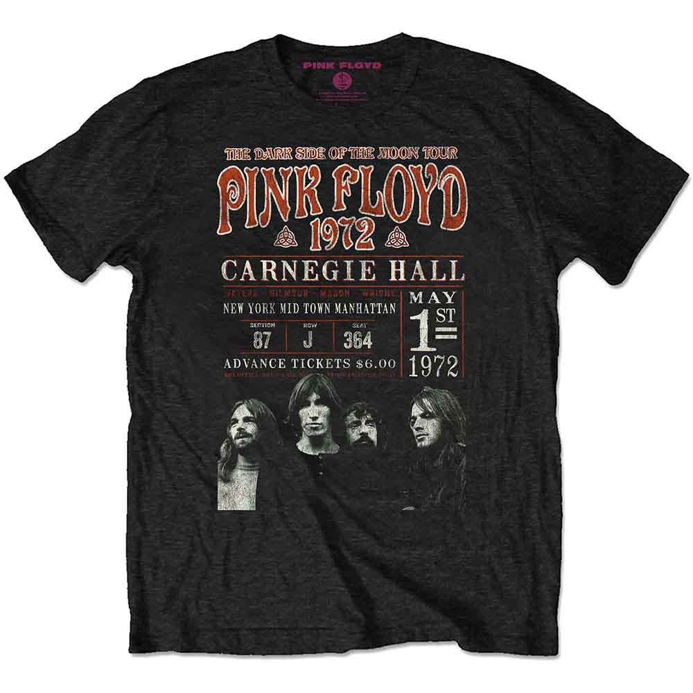 Pink Floyd | Carnegie '72 - T-Shirt Black