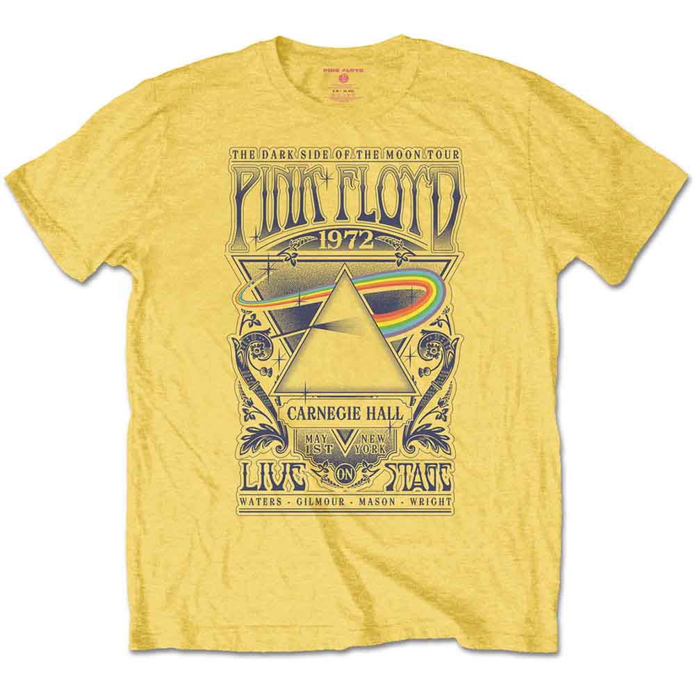 Pink Floyd | Carnegie Hall Poster - T-Shirt Yellow