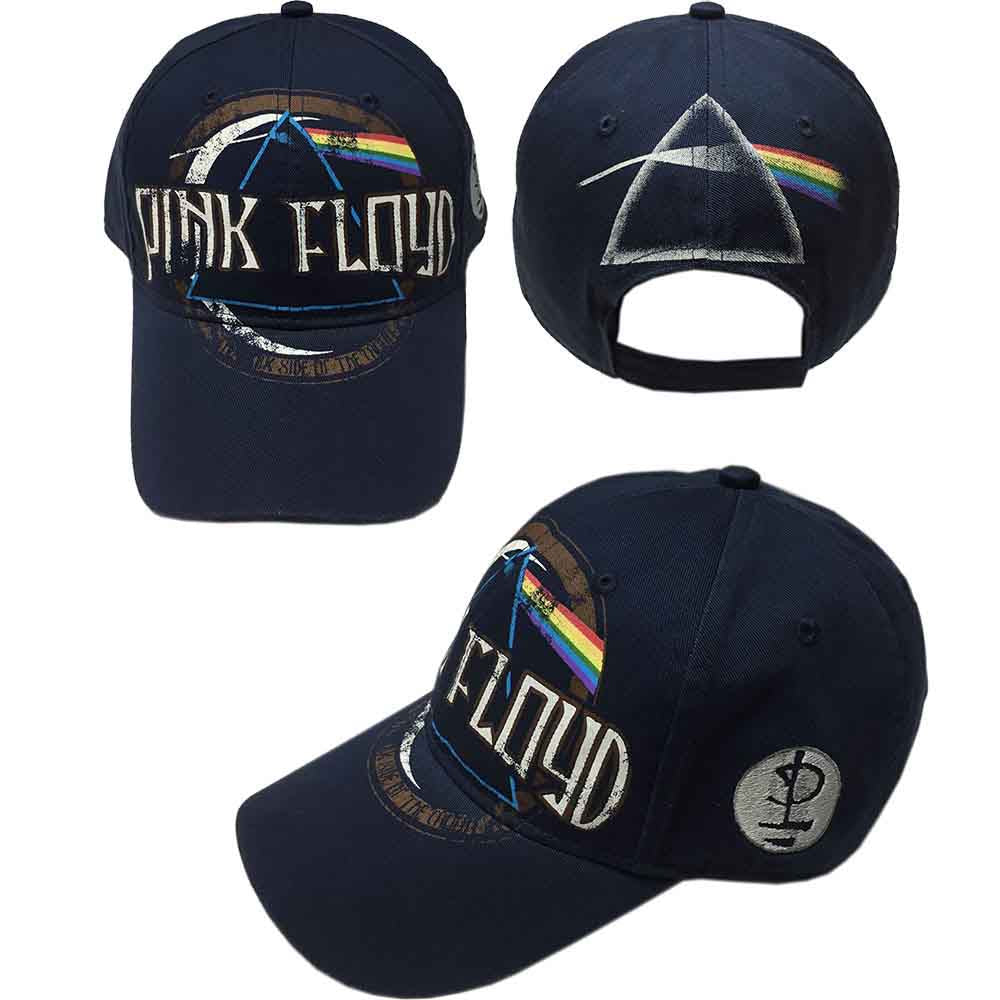 Pink Floyd | Dark Side of the Moon Album Distressed - Hat Blue