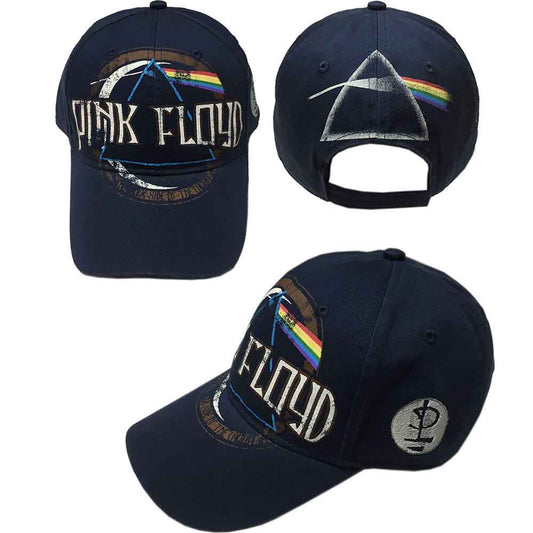Pink Floyd | Dark Side of the Moon Album Distressed - Hat Blue