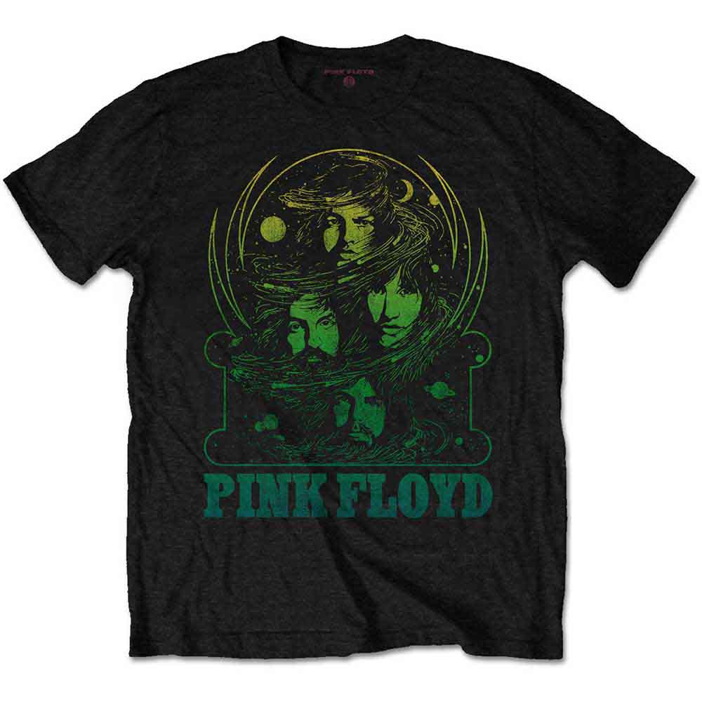Pink Floyd | Green Swirl - T-Shirt Black